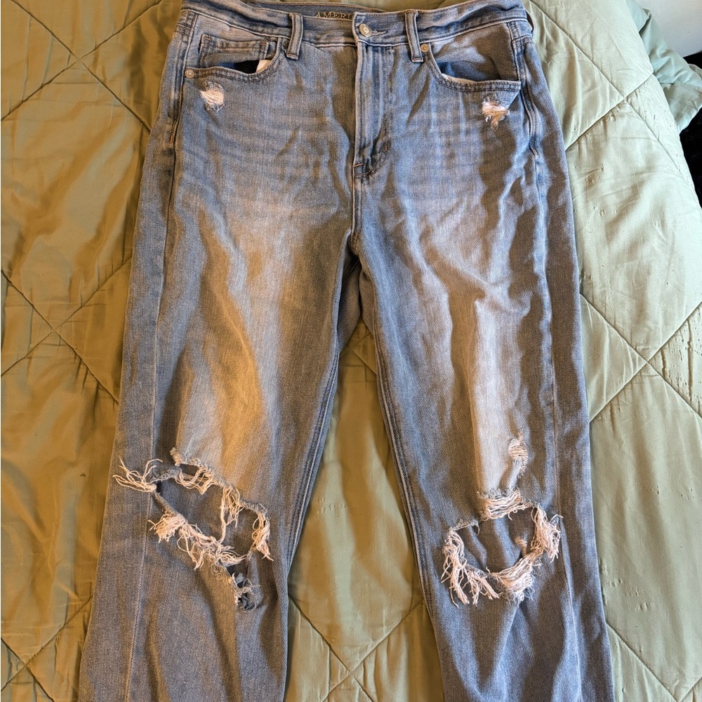 American Eagle Distressed Light Blue Jeans